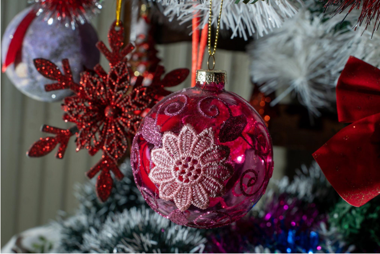 Festive Harmony with Christmas Ornaments